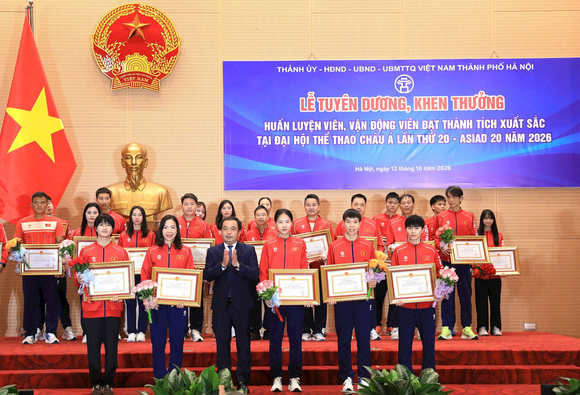 Hà Nội vinh danh huấn luyện viên, vận động viên xuất sắc tại ASIAD 20

